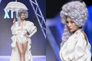 Nữ bá tước Võ Hoàng Yến lạnh lùng, 'thống trị' sàn diễn VIFW 2017