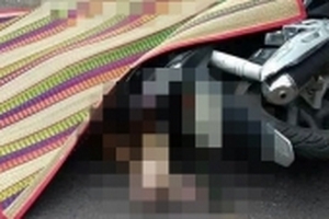 Trên đường đi đón con, người đàn ông bị xe container cán tử vong