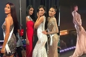 Clip: Nguyễn Thị Loan gây bất ngờ trong phần trình diễn váy dạ hội của Miss Universe 2017