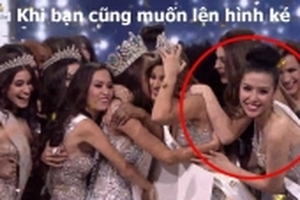 Khánh Phương là cô gái 'sáng' nhất đêm chung kết Hoa hậu Siêu quốc gia 2017