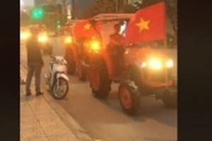 Dàn 'siêu xe' khủng tại Thái Bình xuống đường cổ vũ U23 Việt Nam gây sốt cộng động mạng