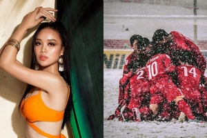 Người đẹp tài năng HHHVVN trở thành 'tội đồ' của dân mạng vì lỡ dự đoán U23 Việt Nam thua Chung kết
