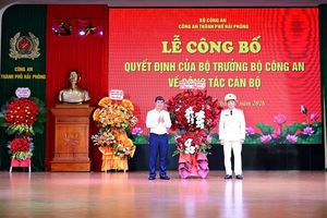Hải Phòng: Công bố quyết định bổ nhiệm, biệt phái Phó Giám đốc Công an thành phố