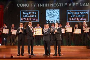 Nestlé Việt Nam được vinh danh Top 30 đơn vị nộp thuế tiêu biểu