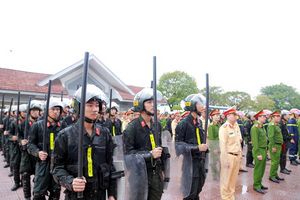 Công an tỉnh Hà Tĩnh tổ chức lễ ra quân cao điểm tấn công trấn áp tội phạm