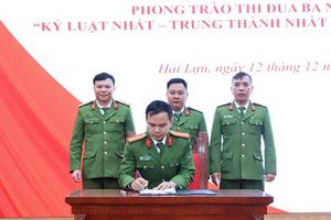 Công an xã Hải Lựu tổ chức lễ phát động phong trào thi đua “3 nhất”