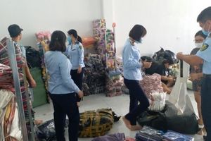 Thái Bình: Tạm giữ nhiều sản phẩm quần, áo vi phạm nhãn mác