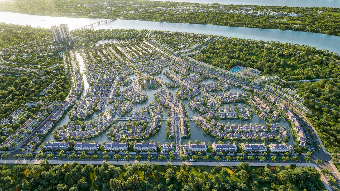 A aerial view of a city

Description automatically generated