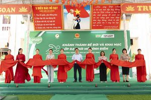 Nestlé Việt Nam đồng hành trao tặng bể bơi và lớp dạy bơi mô hình điểm tại tỉnh Bắc Ninh