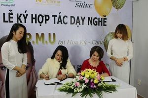 Nhãn hàng Shine và HD Derma: Hợp tác đào tạo với Beauty & Training Center Kieu Phuong USA