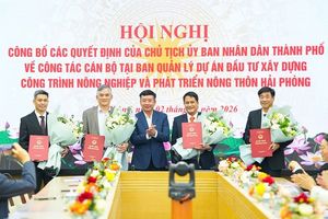 Hải Phòng công bố tân Giám đốc Ban Quản lý dự án nông nghiệp và phát triển nông thôn