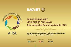 Bảo Việt đạt giải Vàng Báo cáo tích hợp xuất sắc nhất Châu Á tại Lễ trao giải AIRA 2025