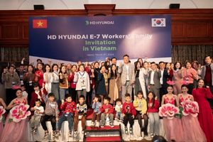 Lễ tri ân gia đình các công nhân Việt Nam đang làm việc tại Hàn Quốc