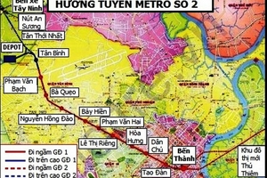 Lại gia hạn 2 gói thầu lớn của tuyến metro số 2 (TP.HCM)