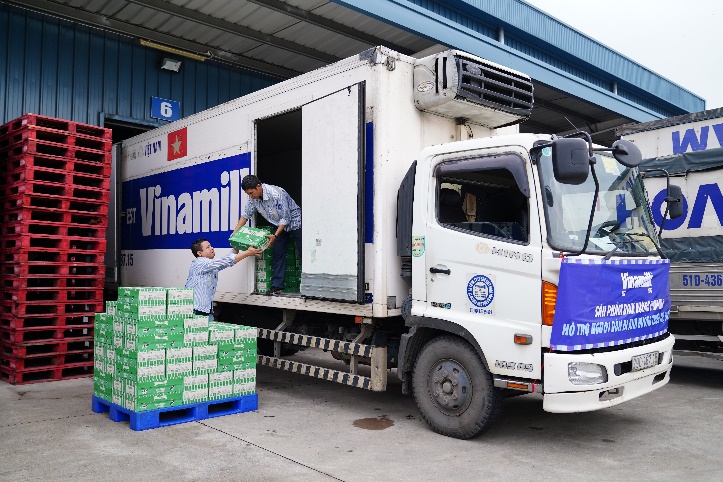 A truck loading boxes into a warehouse

Description automatically generated