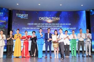 Công bố chiến lược phát triển làng công nghệ chăm sóc sắc đẹp Việt Nam và đại diện cuộc thi Beauty Tech 2023 khu vực miền Bắc.