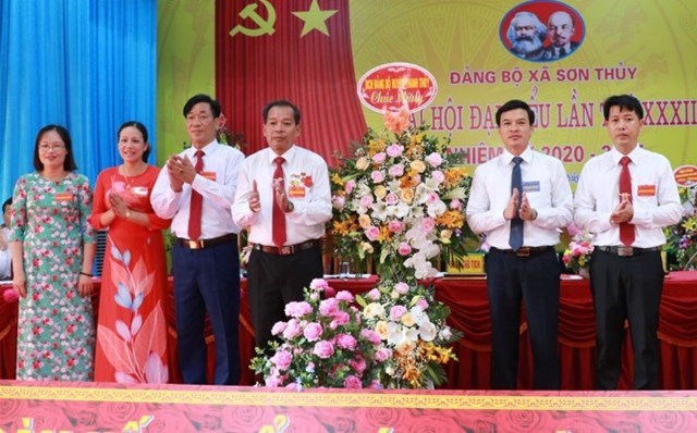 Đại hội Đại biểu Đảng bộ xã Sơn Thủy lần thứ XXXII, nhiệm kỳ 2020 - 2025.