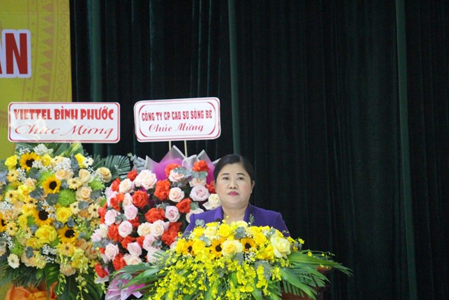 Đồng chí Trần Tuệ Hiền - Phó Bí thư Tỉnh ủy, Chủ tịch UBND tỉnh Bình Phước phát biểu kết luận tại Hội nghị sơ kết 5 năm thực hiện Ngày biên phòng toàn dân giai đoạn 2019 - 2024 