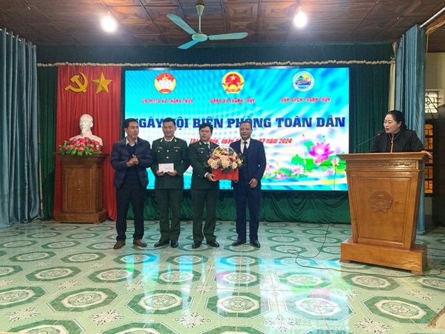 Xã Thanh Thủy tổ chức sơ kết 5 năm thực hiện “Ngày Hội Biên phòng toàn dân”, giai đoạn 2019 - 2024 - Ảnh 1