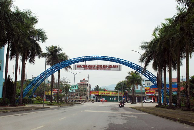 Khu công nghiệp Lương Sơn – Hòa Bình có vai trò quan trọng trong phát triển kinh tế - xã hội của tỉnh Hòa Bình nói chung và huyện Lương Sơn nói riêng (ảnh PV).