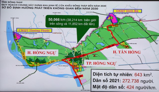 Quy hoạch chung xây dựng KKTCK tỉnh Đồng Tháp đến năm 2030. (Ảnh: dangcongsan.org)