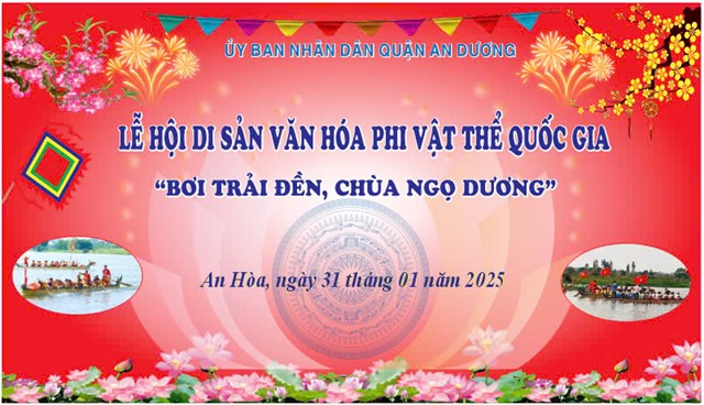 Hải Phòng: Lễ hội Bơi trải Đền - Chùa Ngọ Dương được tổ chức từ ngày 31/01/2025 đến 02/02/2025 - Ảnh 1