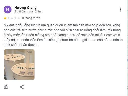Nhận xét từ khách hàng tại Yi He Tang tại các cơ sở Nguyễn Cơ Thạch (Nguồn Google)