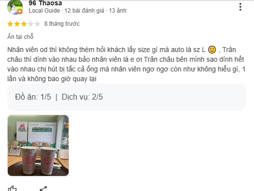 Nhận xét từ khách hàng tại Yi He Tang tại các cơ sở Hà Nội (Nguồn Google)
