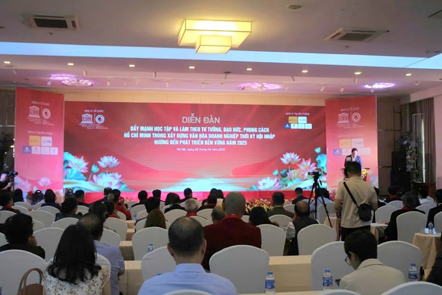 Chương trình “Diễn đàn đẩy mạnh học tập và làm theo tư tưởng, đạo đức, phong cách Hồ Chí Minh trong xây dựng văn hóa doanh nghiệp thời kỳ hội nhập hướng đến phát triển bền vững” năm 2025.