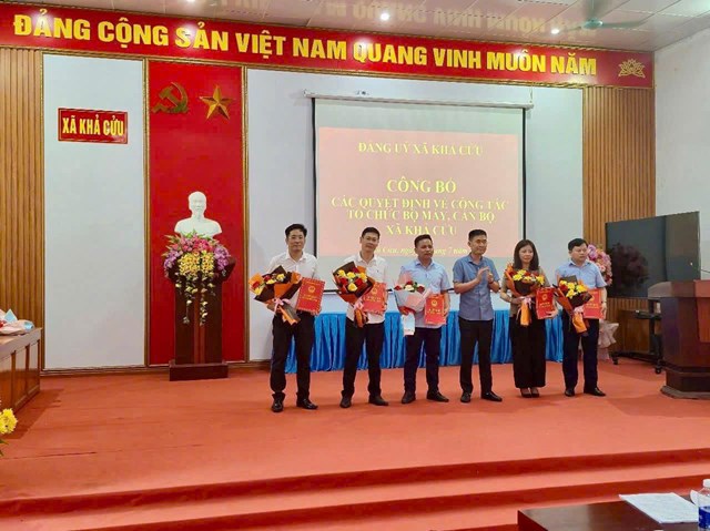 Ph&#250; Thọ: Đảng bộ x&#227; Khả Cửu kiện to&#224;n tổ chức bộ m&#225;y, triển khai nhiệm vụ trọng t&#226;m  - Ảnh 2