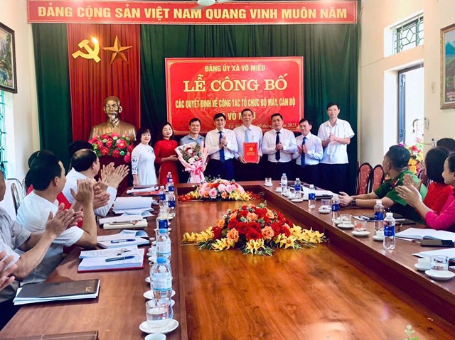 Phú Thọ: Xã Võ Miếu kiện toàn tổ chức bộ máy, hướng tới phát triển nhanh và bền vững - Ảnh 1