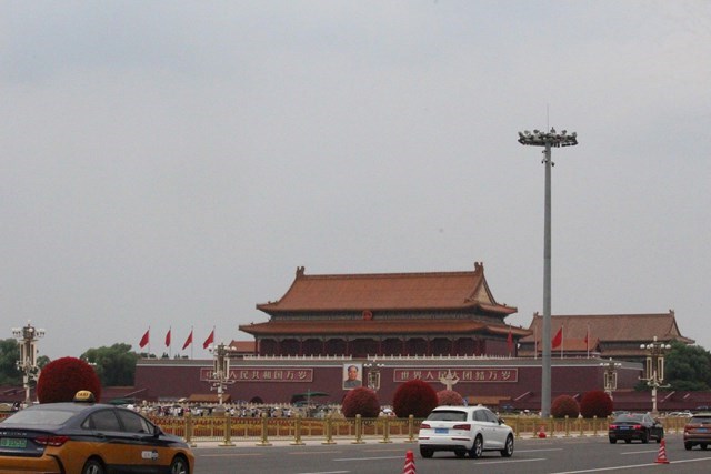 Biển số xanh lá – dấu hiệu nhận diện ô tô điện trên đường phố Trung Quốc (Ảnh Quốc Khánh)