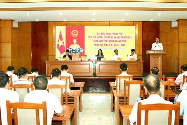 Cử tri ba phường tại Hải Phòng góp ý chuẩn bị kỳ họp HĐND thành phố - Ảnh 1
