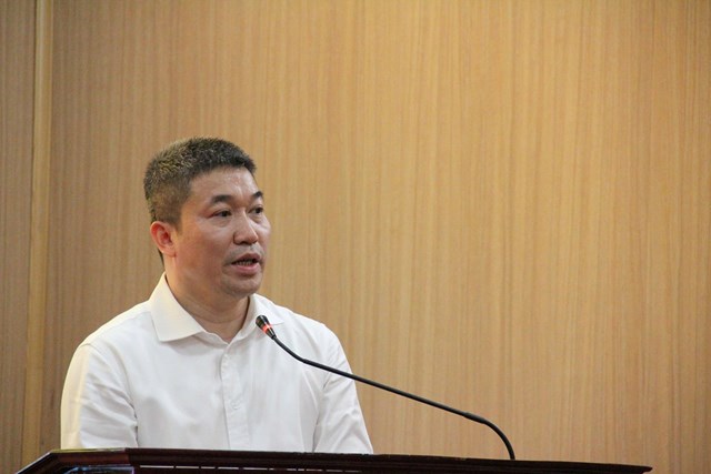 Ông Phan Anh Sơn – Chủ tịch Liên hiệp Các tổ chức hữu nghị Việt Nam phát biểu tại buổi lễ.