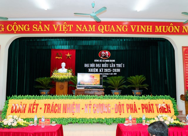 Đại hội đại biểu Đảng bộ xã Ninh Giang lần thứ I, nhiệm kỳ 2025 – 2030 - Ảnh 1