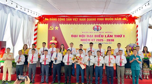 Ban Chấp hành Đảng bộ xã Châu Hồng khóa I, nhiệm kỳ 2025 - 2030