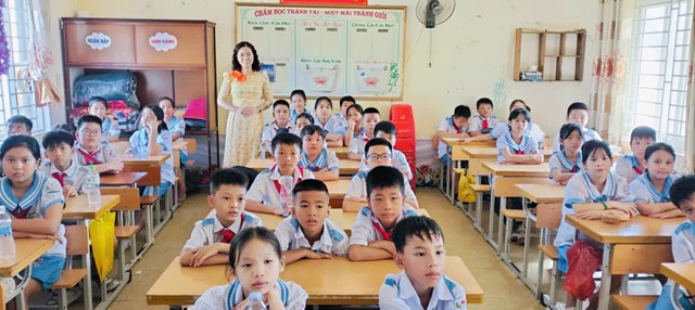 Lớp 5A Trường Tiểu học Nghi Hải phường Cửa Lò