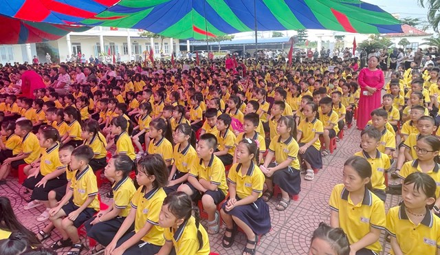 Hải Ph&#242;ng: Trường Tiểu học T&#226;n Tiến h&#226;n hoan khai giảng năm học mới - Ảnh 1