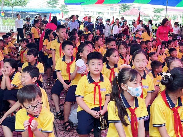 Học sinh Trường Tiểu học T&acirc;n Tiến n&aacute;o nức khai giảng năm học mới&nbsp;2025-2026.