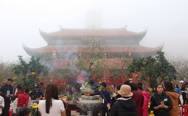 Lễ chùa Đại Tuệ (Ảnh Quốc Khánh)