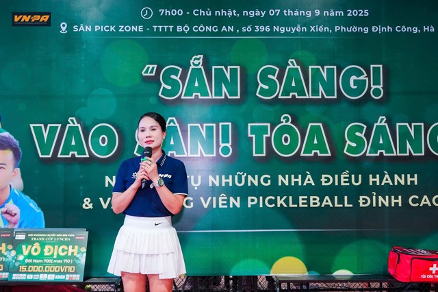 Bà Trần Liên - Trưởng Ban tổ chức, Tổng Giám đốc Công ty Truyền thông sự kiện Lyncha