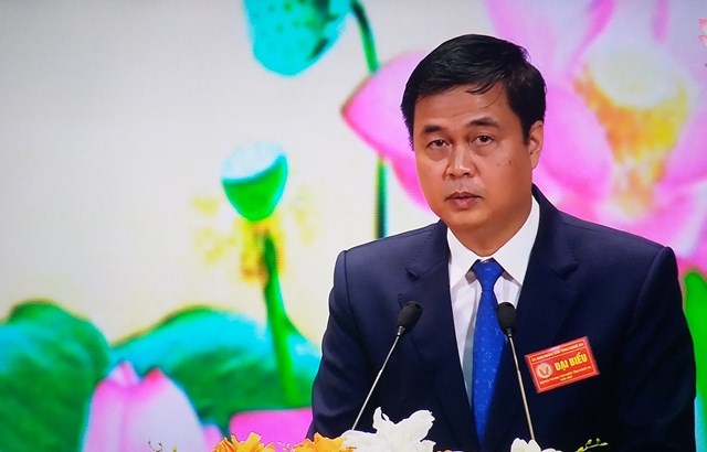 Đồng ch&iacute; Phạm Huy Giang - Ủy vi&ecirc;n Thường trực Hội đồng Thi đua - Khen thưởng Trung ương, Trưởng ban Thi đua - Khen thưởng Trung ương ph&aacute;t biểu