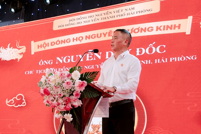 Ông Nguyễn Duy Đốc - Phó Chủ tịch Hội đồng họ Nguyễn thành phố Hải Phòng, Chủ tịch Hội đồng họ Nguyễn Dương Kinh
