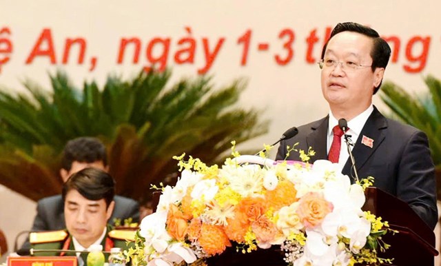 Đồng chí Nguyễn Đức Trung - Tái đắc cử Bí thư Tỉnh ủy Nghệ An