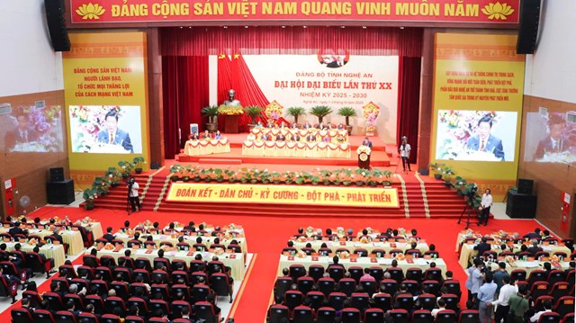 Đại hội Đảng bộ Nghệ An: "Tự cường, tự tin, tiến mạnh trong kỷ nguyên mới” - Ảnh 1