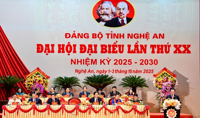 Đại hội Đảng bộ Nghệ An: "Tự cường, tự tin, tiến mạnh trong kỷ nguyên mới” - Ảnh 2