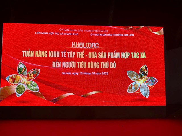 Tuần hàng Kinh tế tập thể Hà Nội 2025: Lan tỏa giá trị HTX – Gắn kết sản xuất với tiêu dùng Thủ đô - Ảnh 1