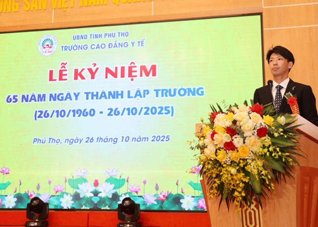 Ông Sugihara Kei, Bí thư thứ nhất Đại sứ quán Nhật Bản chia sẻ trong chương trình.