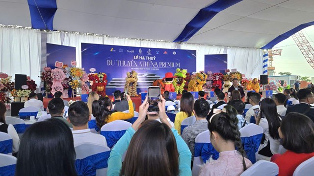 Toàn cảnh Lễ hạ thủy du thuyền Athena Premium.