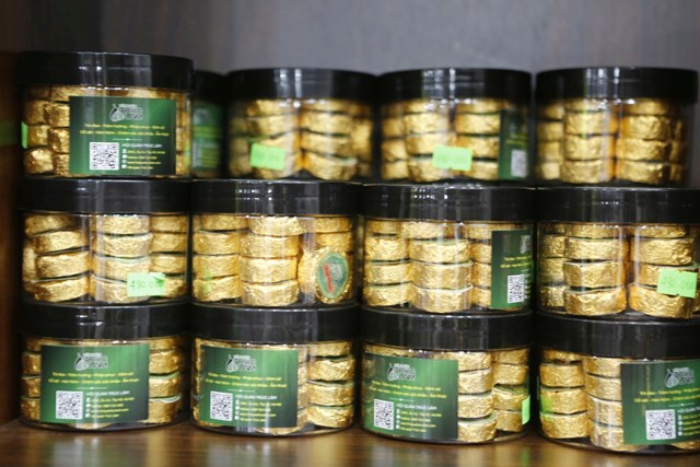 Một số sản phẩm tr&agrave; của&nbsp;Hội Qu&aacute;n Tr&uacute;c L&acirc;m.